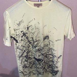 Burberry Women’s Cotton T-shirt with Graffiti